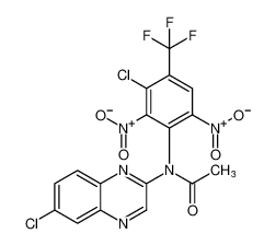 N-(3-chloro-2,6-dinitro-4-(trifluoromethyl)phenyl)-N-(6-chloroquinoxalin-2-yl)acetamide CAS:98710-41-9 manufacturer & supplier