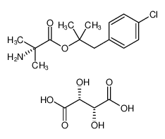 1-(4-chlorophenyl)-2-methylpropan-2-yl 2-amino-2-methylpropanoate (2R,3R)-2,3-dihydroxysuccinate CAS:98711-36-5 manufacturer & supplier