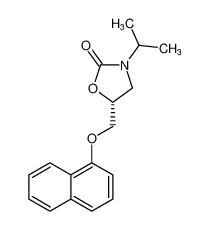 2-Oxazolidinone, 3-(1-methylethyl)-5-[(1-naphthalenyloxy)methyl]-, (R)- CAS:98719-64-3 manufacturer & supplier