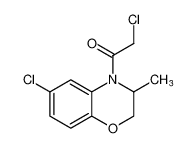 2H-1,4-Benzoxazine, 6-chloro-4-(chloroacetyl)-3,4-dihydro-3-methyl- CAS:98730-45-1 manufacturer & supplier