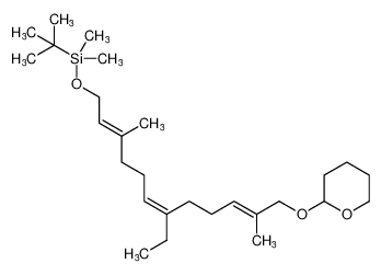 tert-butyl(((2E,6Z,10E)-7-ethyl-3,11-dimethyl-12-((tetrahydro-2H-pyran-2-yl)oxy)dodeca-2,6,10-trien-1-yl)oxy)dimethylsilane CAS:98749-83-8 manufacturer & supplier