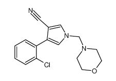 1H-Pyrrole-3-carbonitrile, 4-(2-chlorophenyl)-1-(4-morpholinylmethyl)- CAS:98768-53-7 manufacturer & supplier