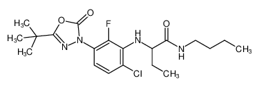 N-butyl-2-((3-(5-(tert-butyl)-2-oxo-1,3,4-oxadiazol-3(2H)-yl)-6-chloro-2-fluorophenyl)amino)butanamide CAS:98787-46-3 manufacturer & supplier