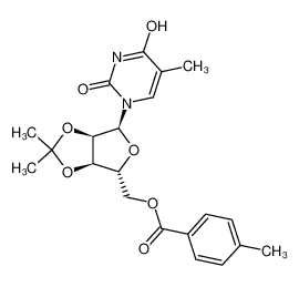 1-(2,3-O-Isopropylidene-5-O-p-toluoyl-α-D-ribofuranosyl)-thymine CAS:98807-28-4 manufacturer & supplier