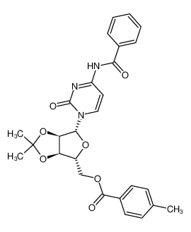 ((3aR,4R,6R,6aR)-6-(4-benzamido-2-oxopyrimidin-1(2H)-yl)-2,2-dimethyltetrahydrofuro[3,4-d][1,3]dioxol-4-yl)methyl 4-methylbenzoate CAS:98807-33-1 manufacturer & supplier