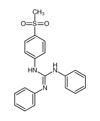 Guanidine, N-[4-(methylsulfonyl)phenyl]-N',N'-diphenyl- CAS:98812-04-5 manufacturer & supplier