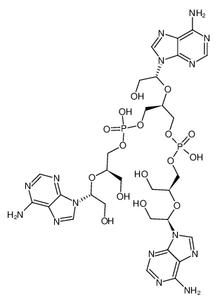 Phosphoric acid (S)-2-[(R)-1-(6-amino-purin-9-yl)-2-hydroxy-ethoxy]-3-({(S)-2-[(R)-1-(6-amino-purin-9-yl)-2-hydroxy-ethoxy]-3-hydroxy-propoxy}-hydroxy-phosphoryloxy)-propyl ester (R)-2-[(R)-1-(6-amino-purin-9-yl)-2-hydroxy-ethoxy]-3-hydroxy-