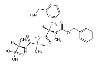 monobenzylamine salt of (L-1-((N-(benzyloxycarbonyl)-N-methyl-L-alanyl-L-alanyl)amino)ethyl)phosphonic acid CAS:98820-90-7 manufacturer & supplier