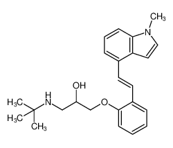 (E)-1-(tert-butylamino)-3-(2-(2-(1-methyl-1H-indol-4-yl)vinyl)phenoxy)propan-2-ol CAS:98848-66-9 manufacturer & supplier