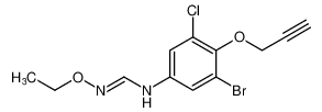 (E)-N-(3-bromo-5-chloro-4-(prop-2-yn-1-yloxy)phenyl)-N'-ethoxyformimidamide CAS:98851-06-0 manufacturer & supplier