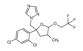 1-((2-(2,4-dichlorophenyl)-4-methyl-5-(2,2,2-trifluoroethoxy)tetrahydrofuran-2-yl)methyl)-1H-1,2,4-triazole CAS:98854-26-3 manufacturer & supplier