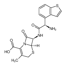 (6R,7R)-7-((R)-2-Amino-2-benzo[b]thiophen-4-yl-acetylamino)-3-methyl-8-oxo-5-thia-1-aza-bicyclo[4.2.0]oct-2-ene-2-carboxylic acid CAS:98855-88-0 manufacturer & supplier