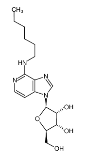 (2R,3R,4S,5R)-2-(4-Hexylamino-imidazo[4,5-c]pyridin-1-yl)-5-hydroxymethyl-tetrahydro-furan-3,4-diol CAS:98858-19-6 manufacturer & supplier