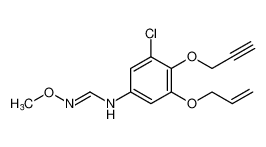 (E)-N-(3-(allyloxy)-5-chloro-4-(prop-2-yn-1-yloxy)phenyl)-N'-methoxyformimidamide CAS:98866-66-1 manufacturer & supplier