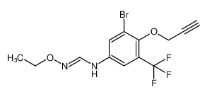 (E)-N-(3-bromo-4-(prop-2-yn-1-yloxy)-5-(trifluoromethyl)phenyl)-N'-ethoxyformimidamide CAS:98867-78-8 manufacturer & supplier