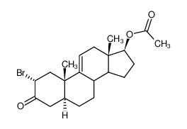 Acetic acid (2R,5S,10S,13S,17S)-2-bromo-10,13-dimethyl-3-oxo-2,3,4,5,6,7,8,10,12,13,14,15,16,17-tetradecahydro-1H-cyclopenta[a]phenanthren-17-yl ester CAS:98878-61-6 manufacturer & supplier