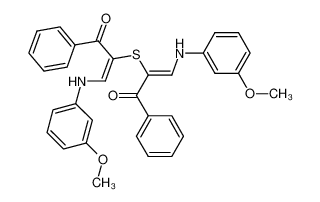 Bis-(2-m-anisidino-1-benzoyl-vinyl)-sulfid CAS:98879-31-3 manufacturer & supplier