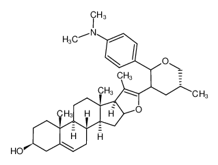 3β-hydroxy-26,7'-epoxy-23-(p-dimethylaminobenzyl)-25(R)-furost-5,20(22)-diene CAS:98889-46-4 manufacturer & supplier