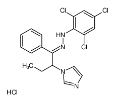 2,4,6-trichloro-N-[(E)-(2-imidazol-1-yl-1-phenylbutylidene)amino]aniline,hydrochloride CAS:98891-84-0 manufacturer & supplier