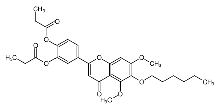 4-(6-(hexyloxy)-5,7-dimethoxy-4-oxo-4H-chromen-2-yl)-1,2-phenylene dipropionate CAS:98892-94-5 manufacturer & supplier