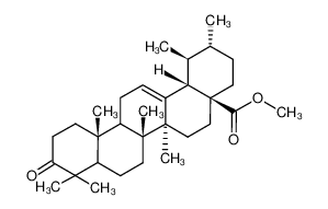 (1S,2R,4aS,6aS,6bR,12aR,14bS)-1,2,6a,6b,9,9,12a-Heptamethyl-10-oxo-1,3,4,5,6,6a,6b,7,8,8a,9,10,11,12,12a,12b,13,14b-octadecahydro-2H-picene-4a-carboxylic acid methyl ester CAS:989-72-0 manufacturer & supplier