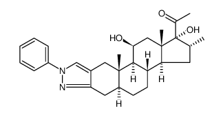 Ketone, 1,2,3,3a,3b,4,5,5a,6,8,10,10a,10b,11,12,12a-hexadecahydro-1,11-dihydroxy-2,10a,12a-trimethyl-8-phenylcyclopenta[7,8]phenanthro[2,3-c]pyrazol-1-yl methyl CAS:989-81-1 manufacturer & supplier