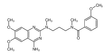 N-methyl-N-(3-((4-amino-6,7-dimethoxy-2-quinazolinyl)methylamino)propyl)-3-methoxybenzenecarboxamide CAS:98902-40-0 manufacturer & supplier