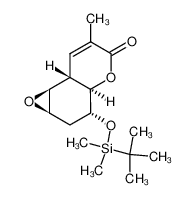 (1aα,3α,3aα,7aβ,7bα)-3-(((1,1-dimethylethyl)dimethylsilyl)oxy)-1a,2,3,3a,7a,7b-hexahydro-6-methyl-5H-oxireno(f)(1)benzopyran-5-one CAS:98903-51-6 manufacturer & supplier