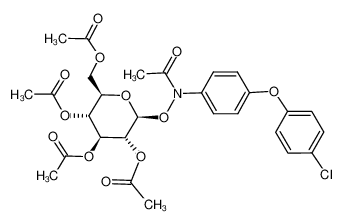 N-acetyl-4-(4-chlorophenoxy)anilino 2,3,4,6-tetra-O-acetyl-β-D-glucopyranoside CAS:98911-15-0 manufacturer & supplier