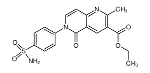 2-Methyl-5-oxo-6-(4-sulfamoyl-phenyl)-5,6-dihydro-[1,6]naphthyridine-3-carboxylic acid ethyl ester CAS:98918-24-2 manufacturer & supplier