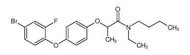 Propanamide, 2-[4-(4-bromo-2-fluorophenoxy)phenoxy]-N-butyl-N-ethyl- CAS:98918-61-7 manufacturer & supplier