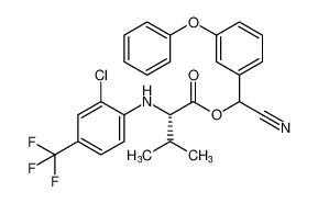 cyano(3-phenoxyphenyl)methyl (2-chloro-4-(trifluoromethyl)phenyl)-L-valinate CAS:98919-83-6 manufacturer & supplier