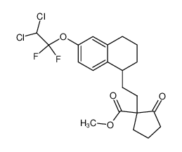 1-{2-[6-(2,2-Dichloro-1,1-difluoro-ethoxy)-1,2,3,4-tetrahydro-naphthalen-1-yl]-ethyl}-2-oxo-cyclopentanecarboxylic acid methyl ester CAS:98922-06-6 manufacturer & supplier