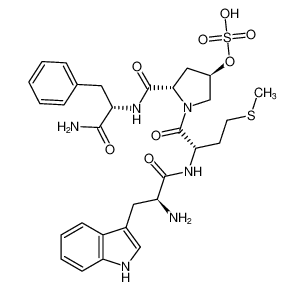 L-Phenylalaninamide, L-tryptophyl-L-methionyl-trans-4-(sulfooxy)-L-prolyl- CAS:98930-11-1 manufacturer & supplier