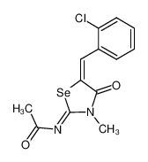 N-[5-[1-(2-Chloro-phenyl)-meth-(E)-ylidene]-3-methyl-4-oxo-selenazolidin-(2E)-ylidene]-acetamide CAS:98934-80-6 manufacturer & supplier