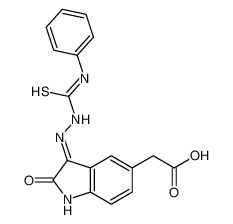 2-[2-oxo-3-[2-(phenylcarbamothioyl)hydrazinyl]indol-5-yl]acetic acid CAS:98935-43-4 manufacturer & supplier