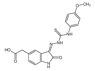 (Z)-2-(3-(2-((4-methoxyphenyl)carbamothioyl)hydrazineylidene)-2-oxoindolin-5-yl)acetic acid CAS:98935-45-6 manufacturer & supplier