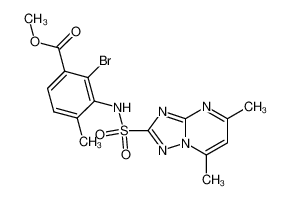 methyl 3-amino-2-bromo-4-methyl-N-(5,7-dimethyl-1,2,4-triazolo-[1,5-a]pyrimidine-2-sulfonyl)benzoate CAS:98937-61-2 manufacturer & supplier