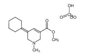 5-Cyclohexylidene-1-methyl-1,2,5,6-tetrahydro-pyridine-3-carboxylic acid methyl ester; compound with perchloric acid CAS:98943-08-9 manufacturer & supplier