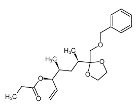 (1R*,2S*,4R*)-1-ethenyl-5,5-(ethylenedioxy)-2,4-dimethyl-6-(phenylmethoxy)hexyl propanoate CAS:98944-68-4 manufacturer & supplier