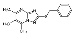 [1,2,4]Triazolo[1,5-a]pyrimidine, 5,6,7-trimethyl-2-[(phenylmethyl)thio]- CAS:98968-13-9 manufacturer & supplier