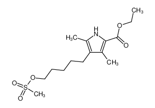 5-(5-(ethoxycarbonyl)-2,4-dimethylpyrrol-3-yl)-1-pentyl methanesulfonate CAS:98977-07-2 manufacturer & supplier