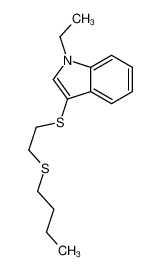 3-(2-butylsulfanylethylsulfanyl)-1-ethylindole CAS:98983-45-0 manufacturer & supplier