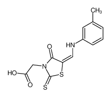 {4-Oxo-2-thioxo-5-[1-m-tolylamino-meth-(E)-ylidene]-thiazolidin-3-yl}-acetic acid CAS:98984-42-0 manufacturer & supplier