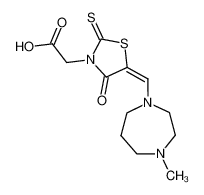 {5-[1-(4-Methyl-[1,4]diazepan-1-yl)-meth-(E)-ylidene]-4-oxo-2-thioxo-thiazolidin-3-yl}-acetic acid CAS:98984-46-4 manufacturer & supplier