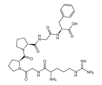 L-Phenylalanine, N-[N-[1-[1-(N-L-arginylglycyl)-L-prolyl]-L-prolyl]glycyl]- CAS:98986-99-3 manufacturer & supplier