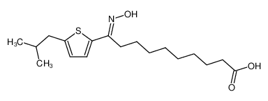 10-(5-Isobutyl-(2)thienyl)-10-oximino-decansaeure CAS:99001-86-2 manufacturer & supplier