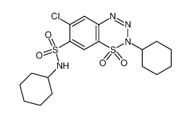 6-chloro-2-cyclohexyl-1,1-dioxo-1,2-dihydro-1λ6-benzo[1,2,3,4]thiatriazine-7-sulfonic acid cyclohexylamide CAS:99002-12-7 manufacturer & supplier