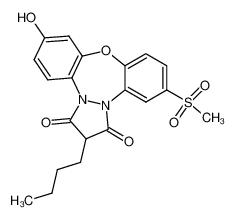 2-Butyl-10-hydroxy-5-methanesulfonyl-8-oxa-3a,12b-diaza-dibenzo[e,h]azulene-1,3-dione CAS:99004-73-6 manufacturer & supplier