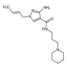 3-Amino-1-((E)-but-2-enyl)-1H-pyrazole-4-carboxylic acid (3-piperidin-1-yl-propyl)-amide CAS:99007-14-4 manufacturer & supplier